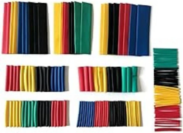 164 Parça Isınınca Daralan Farklı Kalınlıkta Kablo Bağlantı Makaronu, Kablo Makaron Seti ürün görseli 1