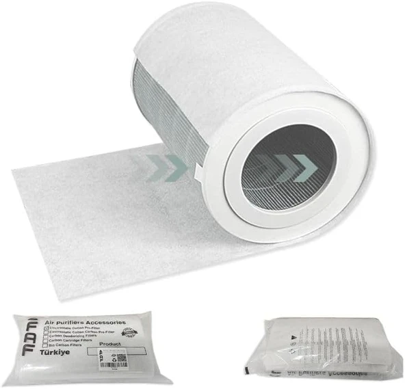 Faf Fresh Air Filter 10/Pcs Electrostatic Dust Trap Pre-Filter For Levoit Purifier Serileri İle Uyumlu Hava Temizleyici Filtre Üstü Elektrostatik Toz Tutucu Koruyucu (Core 300) ürün görseli 1