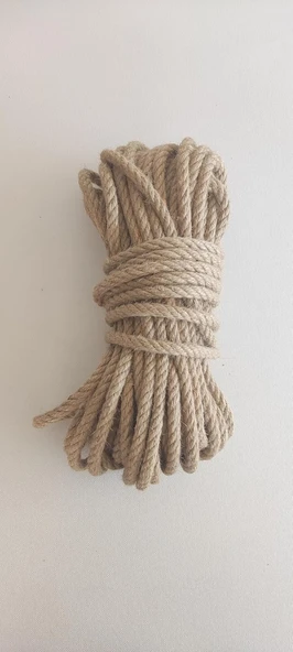 Jüt İpi Hasır Ipi Kırnap İpi İpi Keten İpi - Süsleme Hobi El İşi Jüt Ip Hasır İp (10 Mm, Metre, 10) ürün görseli 1