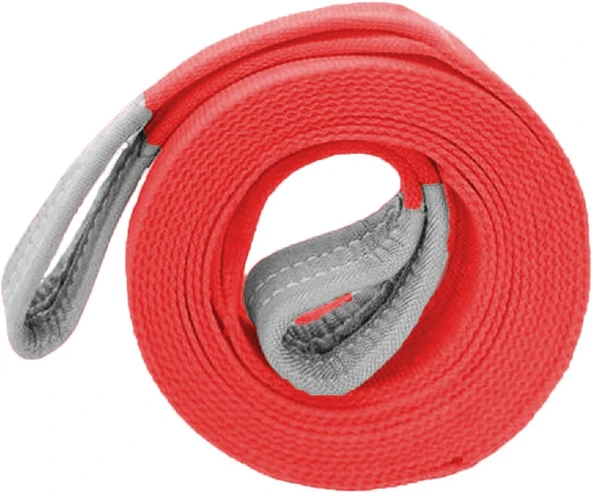 Sapan Polyester Spanzet 5 Ton 4 Metre Kırmızı Sağlam Yük Kaldırma Taşıma İndirme Halat ürün görseli 1