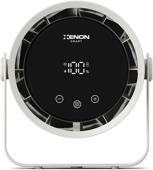 Xenon Taşınabilir Masaüstü Fanı | 100 Kademe Kontrol0 Şarjlı Dokunmatik Ekran 2000Mah Usb-C X6113 ürün görseli 1
