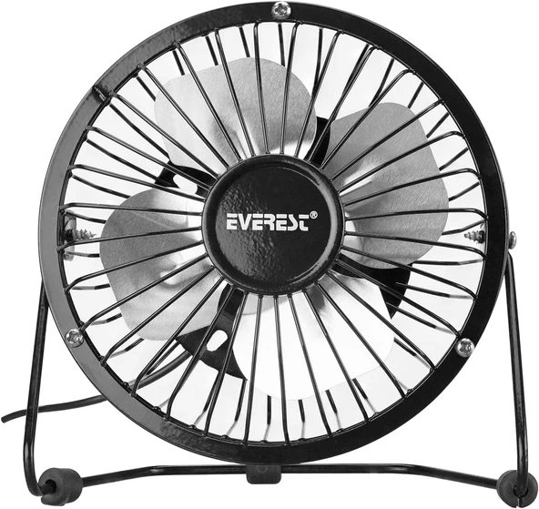Lunatic Everest Efn-482 Masa Üstü Usb Fan Soğutucu Vantilatör Klima Usb Girişli Metal Serinletici Fan Mini Vantilatör Fan Klima Aşağı Yukarı Ayarlabilir Sessiz Çalışma ürün görseli 1
