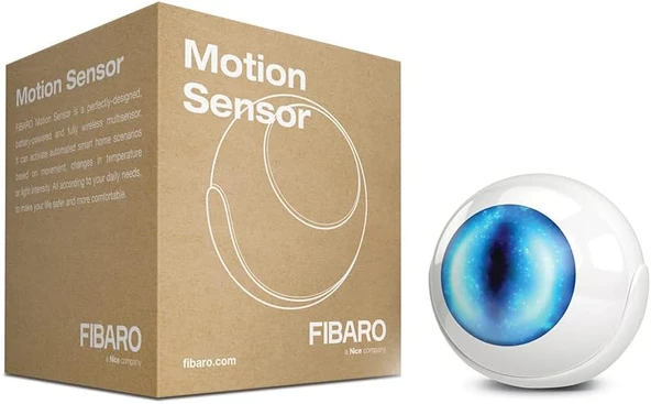 Fibaro Hareket Sensörü Z-Wave Çoklu Sensörlü Hareket, Sıcaklık, Işık Yoğunluğu, Hız Ölçer, Fgms-001, Homekit Ile Çalışmaz ürün görseli 1