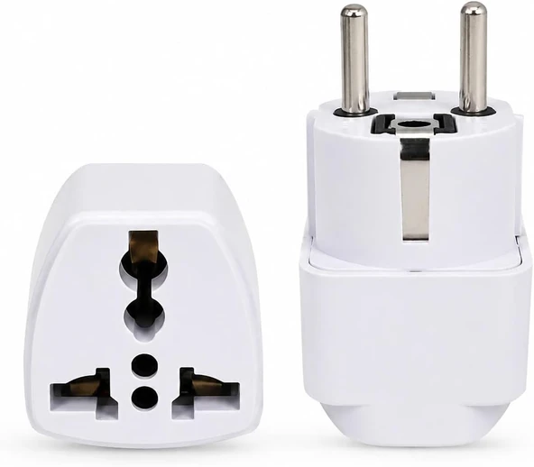 Primex Px-Amc1 Universal Priz Dönüştürücü, Amerikan Priz İngiliz Priz Türk Çevirici Adaptör, Us/Uk To Eu Türk Fiş Adaptörü Seyahat Tipi Çevirici ürün görseli 1