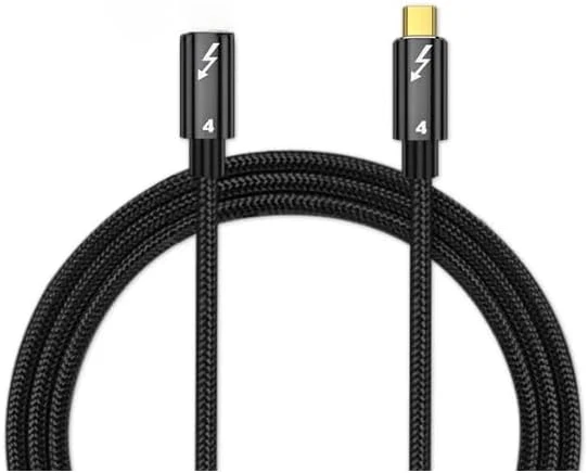 Livx 80Cm Thunderbolt 4 Uzatma Kablosu – 40Gbps Veri Transferi, 8K@60Hz Video, 100W Pd Hızlı Şarj, Örgülü Naylon, Tip C Dişi - Erkek Uzatıcı Xcu ürün görseli 1
