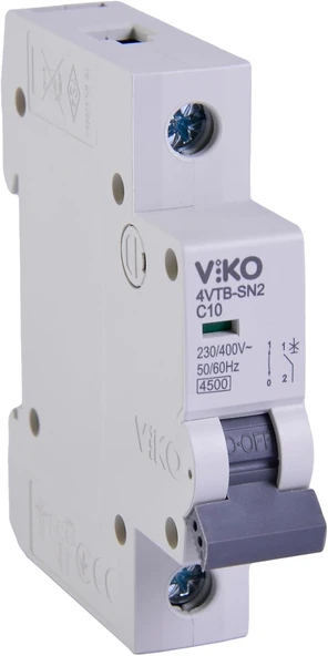 4Vtb-1C10 Otomatik Sigorta 4,5Ka C Tipi 1 Kutup 10A ürün görseli 1