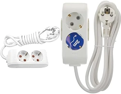 Multi-Let 2Li Topraklı Kablolu Ç.K 3Mt Priz + Multi-Let 2Li Topraklı Kablolu Ç.K 2Mt Priz ürün görseli 1
