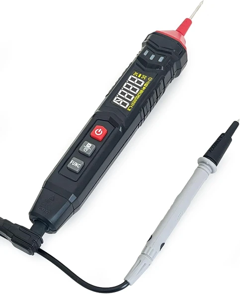 Ht121 Kalem Tip Akıllı Multimetre Işıklı Sesli Alarm Fenerli ürün görseli 1