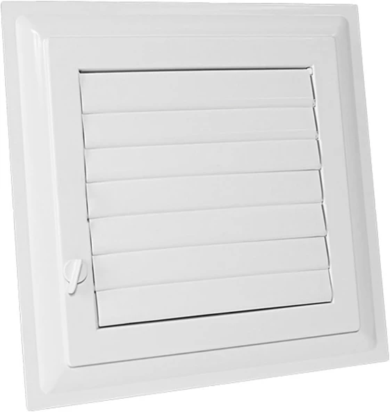 Menfez Banyo Wc Tuvalet Havalandırma Plastik Panjur Beyaz 40X40 Cm ürün görseli 1