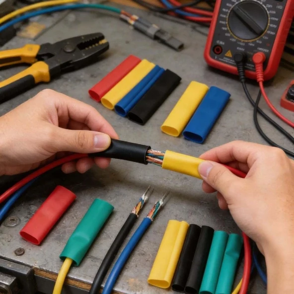 820 Parça Isı Ile Daralan Makaron Seti, Elektrik Kablo İzolasyon Koruma Kılıfı, Renkli Shrink Tube Set ürün görseli 1