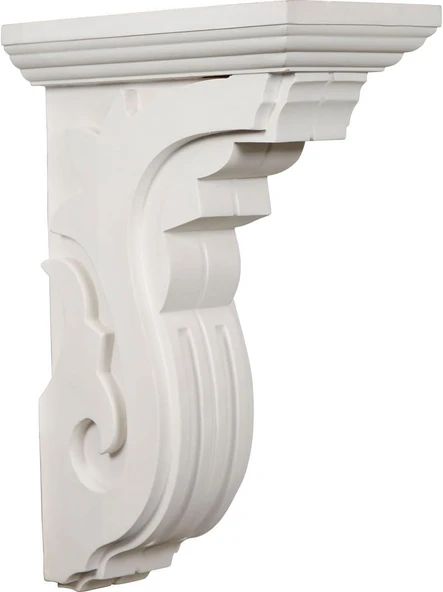 Ekena Cor06 X 11 X 16Pe 6 Genişlik X 27,9 Cm Derinlik X 16 1/4 Inç Yükseklik Piemonte Corbel – Boyalı ürün görseli 1