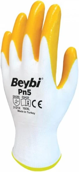 Beybi Pn5 Nitril Sarı Eldiven ürün görseli 1
