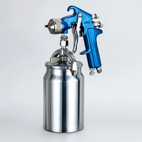 1000 Ml 2.0 Mm Alttan Depolu Boya Tabancası Hava Basınçlı Sprey Metal Kupa Hazneli Boya Alet ürün görseli 1