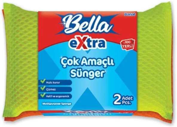 Banat Extra 2'Li Çok Amaçlı Sünger ürün görseli 1