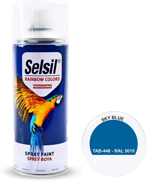 Selsil Rainbow 400 Ml Sprey Boya Gökyüzü 5015 ürün görseli 1