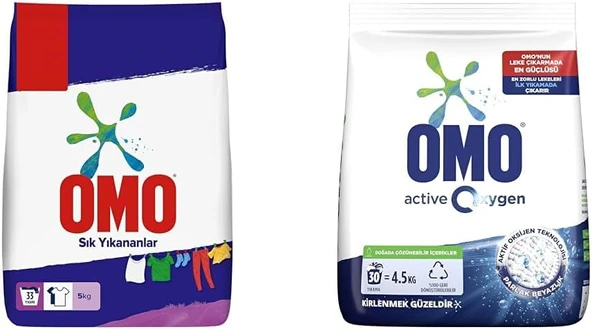 Toz Çamaşır Deterjanı Sık Yıkananlar 5 Kg(1) Oxygen Toz Çamaşır Deterjanı Beyazlar Için, 4.5 Kg(1) ürün görseli 1