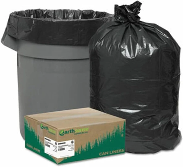 Earthsense Ticari Rnw4850 Konserve Astarı 40X46, 40-45 Gal, 1,25 Mil, Siyah, (100'Lü Kutu) ürün görseli 1