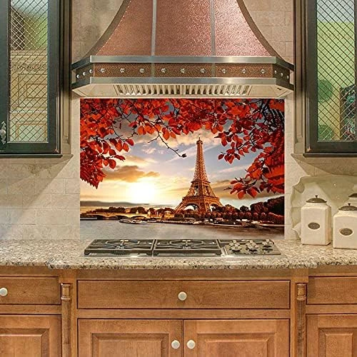 Mutfak Duvar Tezgah Arası Ocak Arkası Sticker Kaplama Eyfel Kulesi ürün görseli 1