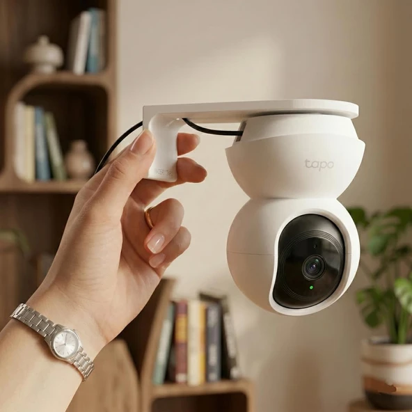 Tp-Link Tapo C200 / C210 / C220 Uyumlu Kamera Duvar Tavan Askı Aparatı (Dikkat: C200C Ile Uyumlu Değildir) ürün görseli 1