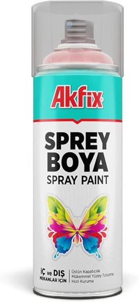 Akfix Sprey Boya, Yüksek Kapatıcılık, İç Dış Mekan Kullanımı, Nitro-Combi Kalite, Uv Dayanıklı, Hızlı Kuruyan, Çizilme Darbe Dayanımlı, Çok Amaçlı Dekoratif Boya (Parlak Pembe) ürün görseli 1