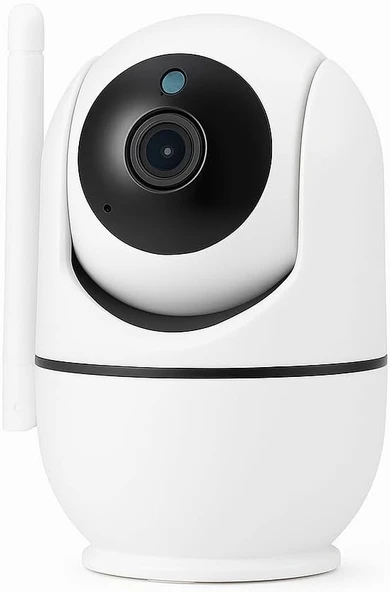Wifi Akıllı Güvenlik Kamerası | 360° Görüş | Hareket Algılama & Anlık Bildirim | Gece Görüşü | 7/24 Uzaktan İzleme & Bulut Depolama Destekli ürün görseli 1