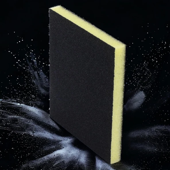 Yassı Sünger Zımpara 9.5 X 12.5 Cm Takoz Blok Flex Taşlama Ahşap El Zımparası 120 Kum 1 Adet ürün görseli 1