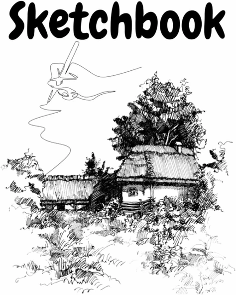Sketchbook: 8.5X11 Inch With 120 White Pages With Thin Border ürün görseli 1