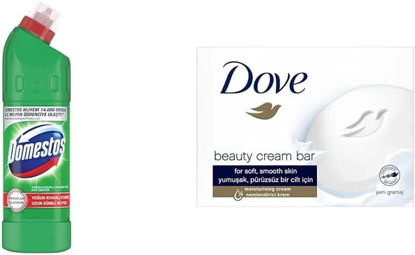 Yoğun Kıvamlı Çamaşır Suyu Maksimum Hijyen Dağ Esintisi, 750 Ml(6) Beauty Cream Bar Katı Güzellik Sabunu Nemledirici Etkili, 90 G(1) ürün görseli 1