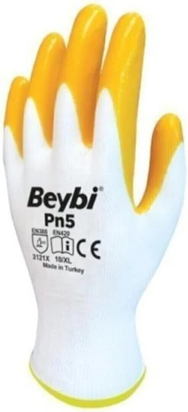 Beybi Pn5 Sarı Nitril Iş Eldiveni 3 Çift ürün görseli 1