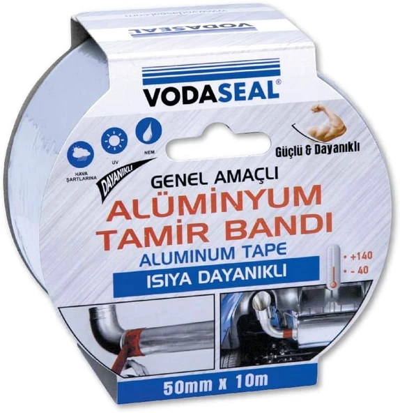 Vodaseal 53.01.024 Tamir Bandı-50Mmx10Mt, Alüminyum, Isıya Dayanıklı ürün görseli 1
