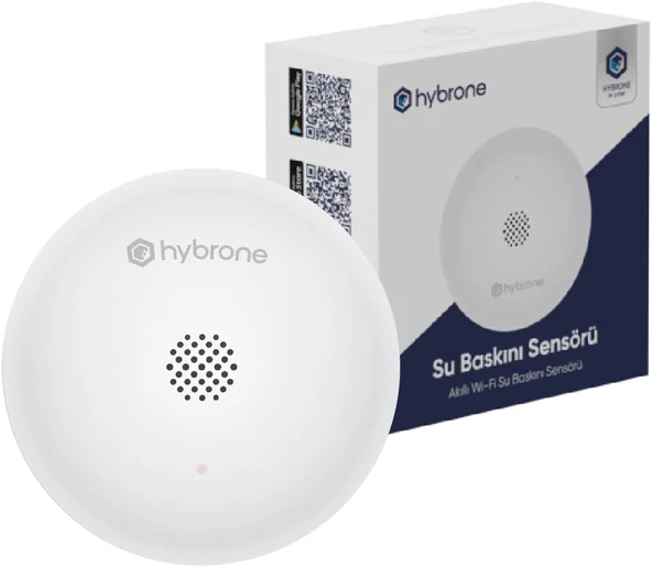 Hybrone Akıllı Wi-Fi Su Baskın Sensörü, Yüksek Sesli Anında Uyarı, Uygulama Ile Anında Bildirim ürün görseli 1