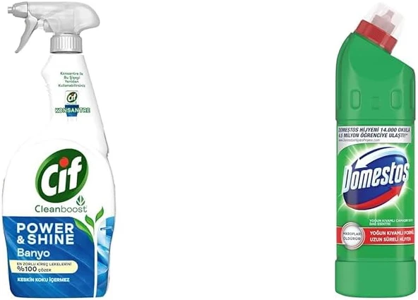Power Shine Cleanboost Sprey Temizleyici Banyo İçin Temizleyici Kireç Çözücü 750 Ml(1) Yoğun Kıvamlı Çamaşır Suyu Maksimum Hijyen Dağ Esintisi, 750 Ml(5) ürün görseli 1