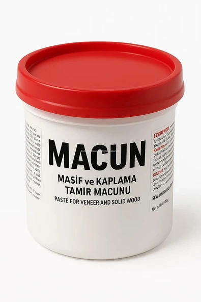 Tamir Macunu, Ahşap, Kaplama, Masif Yüzey, Çizik, Çatlak, Delik Onarıcı Dolgu, Kapatıcı, 200 Gram (Ceviz) ürün görseli 1