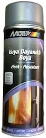 Motip Isıya Dayanıklı Yanmaz Mat Soba Egsoz Mangal Fırın Boyası Gümüş Gri̇ 400 Ml ürün görseli 1