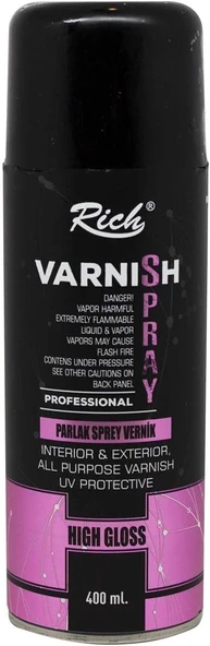 High Gloss Parlak Sprey Vernik 400 Ml. ürün görseli 1