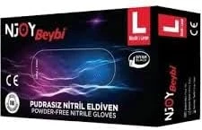 Feyza Yapi Beybi̇ Çok Amaçlı Siyah Nitril Eldiven - Beden L Large - Lokantalar - Güzellik Salonları - Bahçe İşleri - Kuaförler Vb. ürün görseli 1