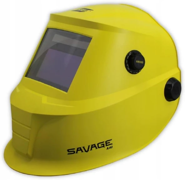 Esab 0700000491 Savage A40 Sarı Otomatik Kararan Kaynak Kaskı ürün görseli 1