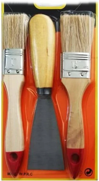 Boya Kestirme Fırça- Spatula Seti 3Lü Eseynm258 ürün görseli 1