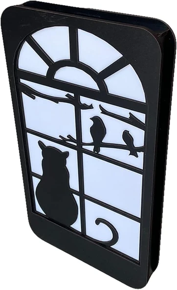 Deco-7005 Led Işıklı Desenli Ahşap Dekor ürün görseli 1
