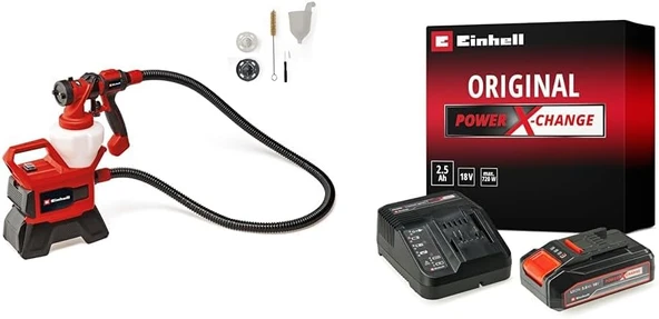 Te-Sy 18/90 Li - Solo, Akülü Sprey Boya Sistemi 18V 2,5 Ah Pxc Starter Kit (Başlangıç Seti) ürün görseli 1