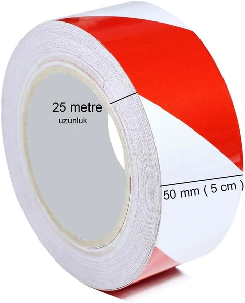 Yer İşaretleme Bandı Pvc Emniyet Zemin İkaz Bant 50 Mm X 25 Mt ürün görseli 1