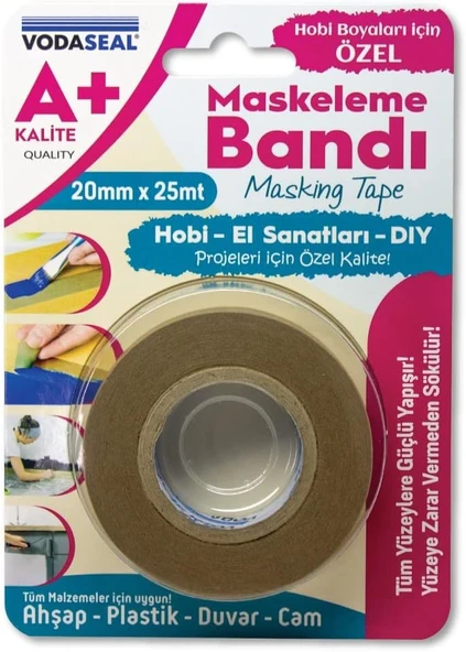 Vodaseal Maskeleme Bandı 20Mmx25Mt-A -Plus ürün görseli 1