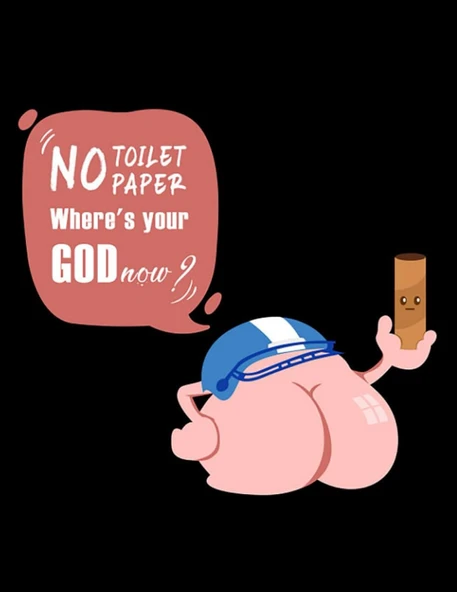 Independently Published Toilet Paper No Toilet Paper Funny Notebook: Size 8.5 X11 Inches ürün görseli 1