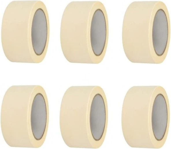 Tify 6 Adet Maskeleme Bandı Boya Bandı 36Mm X 25M Kağıt Bant ürün görseli 1