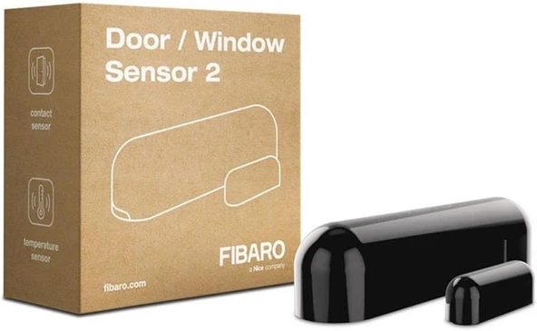 Fibaro Fgdw‐002 Akıllı Ev Kapı/ Pencere Sensörü, Siyah ürün görseli 1