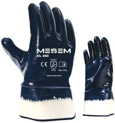 Meşem El490 Petrolcü Eldiveni, Lacivert, Nitril Kaplı, Xl Beden ürün görseli 1