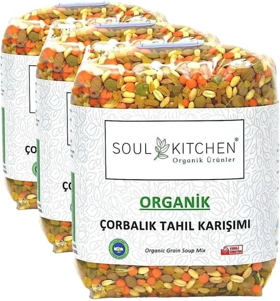 Soul Organi̇k Ürünler Çorbalık Tahıl Karışımı 500Gr (3 Paketi) ürün görseli 1