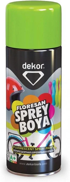 Dekor Akrilik Efektli Sprey Floresan Yeşil 400 Ml ürün görseli 1
