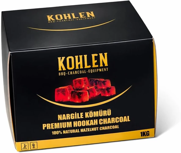 Nargile Kömürü 1Kg – Uzun Yanma, Düşük Kül, Yüksek Performanslı Doğal Kömür ürün görseli 1
