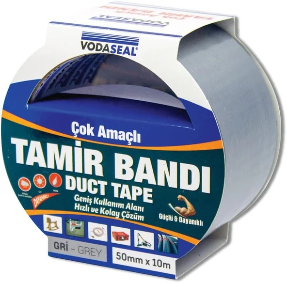 Vodaseal Çok Amaçlı Tamir Bandı, 50Mmx10Mt, Gri ürün görseli 1